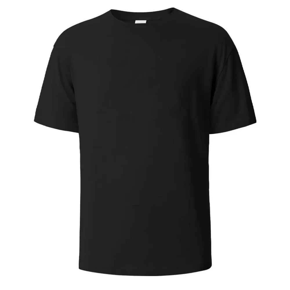 Unisex pure cotton summer round neck printed short-sleeved T-shirt fashionable sporty basic men's T-shirt shirts harajukugraphic
