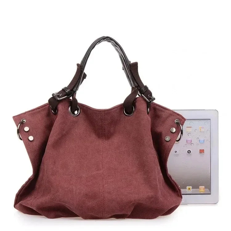 2024 New Arrival Women's Bag Fashion Casual Canvas Bag Large Capacity Handbag Shoulder Messenger Bag Many Colors BD866