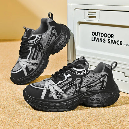 Women tennis work safety Shoes Comfor security shoes woman steel toe Sneakers Lightweigh Breathable Non-Slip summer work boots
