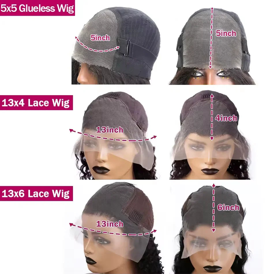 40Inch 200% Density 13x4 13x6 Body Wave Lace Front Wigs Human Hair Pre Plucked Human Hair Wigs For Women