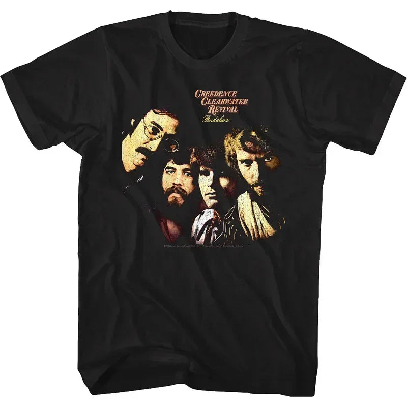 Short Sleeve Creedence Clearwater Revival Bikers Oversize T Shirt Funny Men Women T-shirt Cotton Streetwear Tops Tee Clothing
