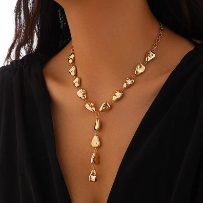 Elegant Irregular Imitation Pearl Beads Necklace for Women Vintage Party Wedding Tassels Choker Fashion Jewelry Accessories Gift