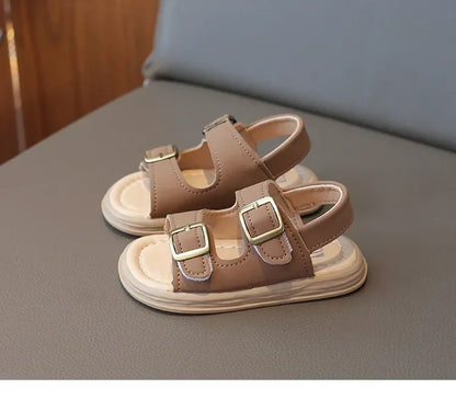 2024 Children Sandals for Girls and Boys Summer New Fashionable Korean Style Comfortable Soft Sole Casual Cute Baby Beach Shoes