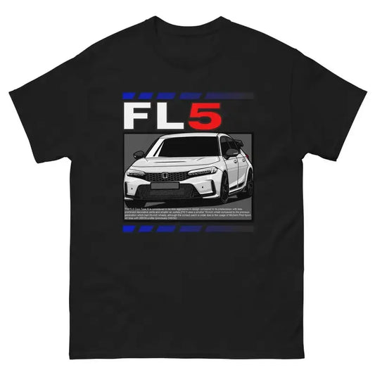 Type R FL5 civic t shirt 100 cotton gift idea car imported long or short sleeves