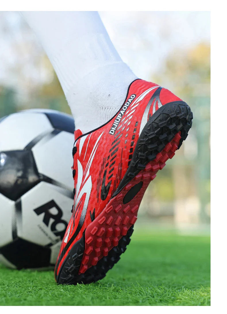 Outdoor Children's Football Shoes Low-cut Kids Soccer Shoes Sports Shoes Comfy Non-Slip Training Shoes For Boys Futsal Sneakers