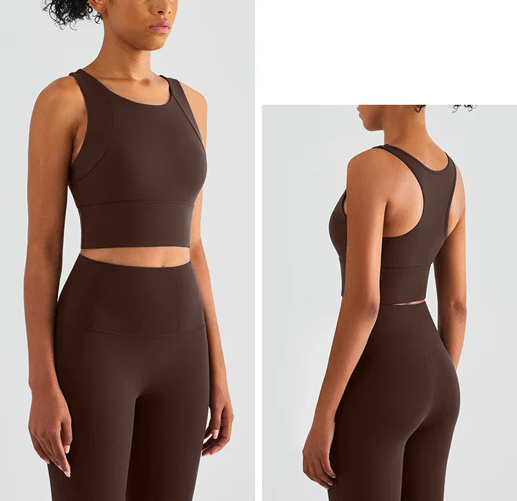 High Elastic Women's 2 Piece Yoga Set with Sports Bra and Leggings High Stretch Pants Bra with Coaster Women's Sports Suit👚