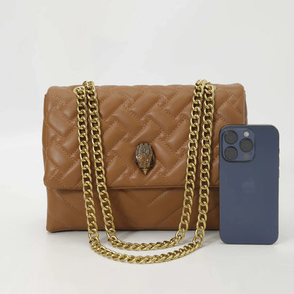 2026 New Chain Bag Textured Rhombus Embroidery Thread Single Bag Versatile Single Shoulder Crossbody Hot Selling Women's Bag