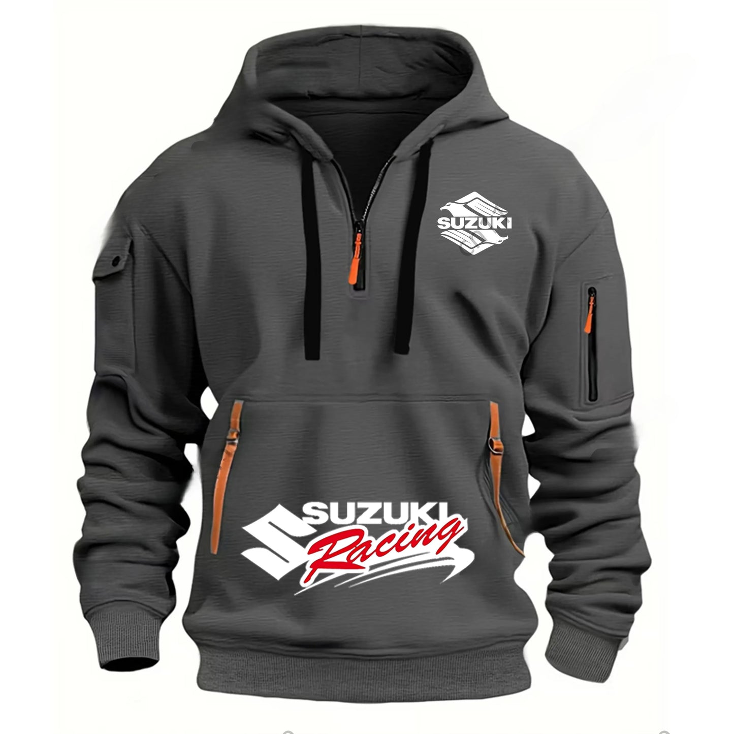 men's hoodies, hooded sweatshirts, outdoor-style streetwear, motorcycle clothing, high-quality, warm winter