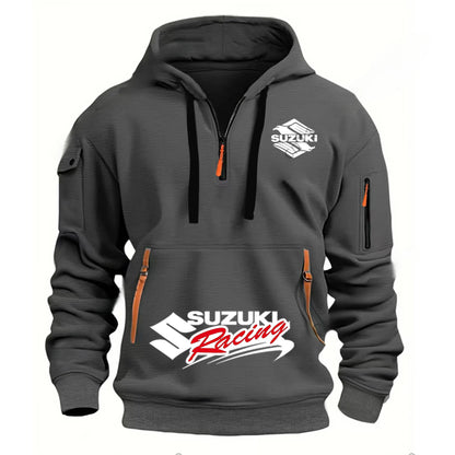 men's hoodies, hooded sweatshirts, outdoor-style streetwear, motorcycle clothing, high-quality, warm winter