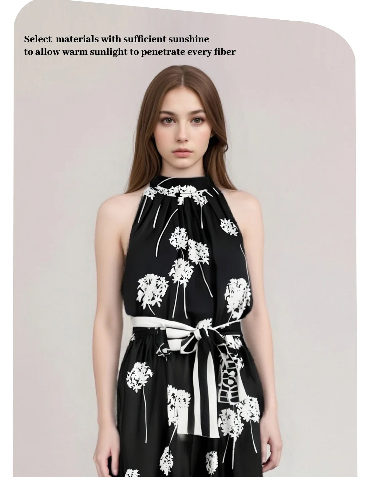 Women Fashion Sleeveless Tank Dress Summer Elegant Sundress Femmel Slim Waist Lace-Up Vintage Midi Dress
