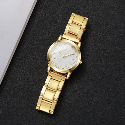 Fashion Women Watches Casual Alloy Band Simple Dial Analog Quartz Wristwatch（Without Box）