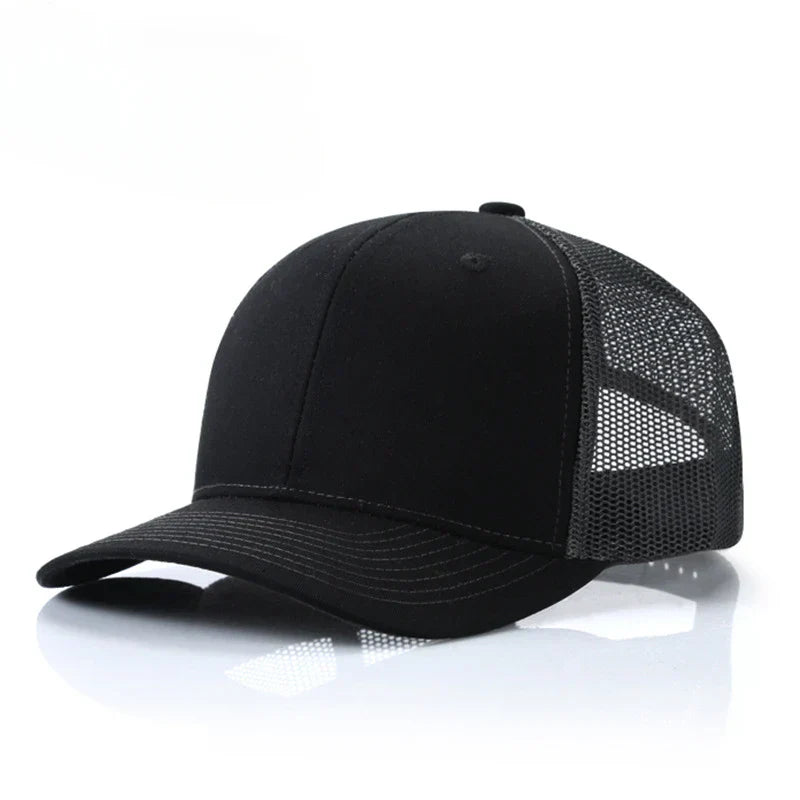 Custom embroidered logo hat Men's and women's mesh cap cotton baseball cap design DIY picture printing logo hat Summer sun hat