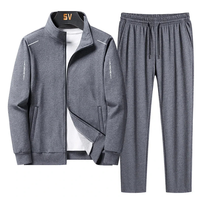 Men's Tracksuit Suit New Arrive Tracksuit Mens Casual Solid Solor Sweatpant Set Unisex Jogging Suit MEN Plus Size 6XL 7XL 8XL