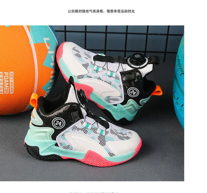 High-Quality Breathable Casual Basketball Shoes for Boys Fashionable Children's Footwear for Comfort And Style