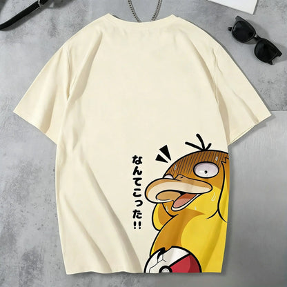 Graphic  T - Shirt Men Women 2026 Summer Cotton Short Sleeve Tee Anime Print Streetwear Casual  Parent-child Top
