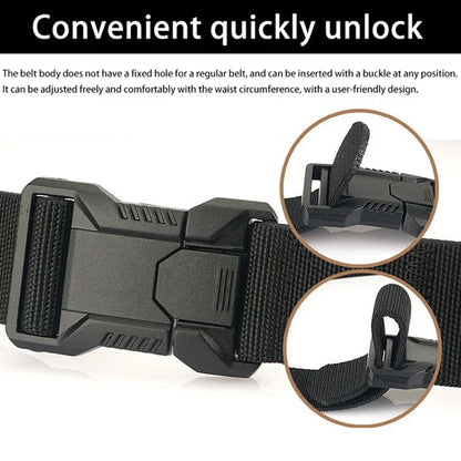 1Pcs Men's Tactical Sports Belt Adjustable Quick Release Buckle Multipurpose Outdoor Training Mountaineering Belt For Ideal Gift