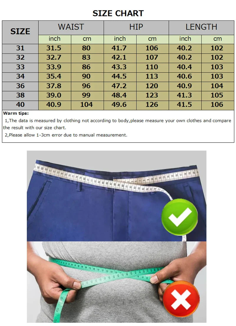 Men's Trousers Stretchy Suit Pants Summer Spring Casual Business Pants Breathable Comfortable Loose Straight Formal Pants