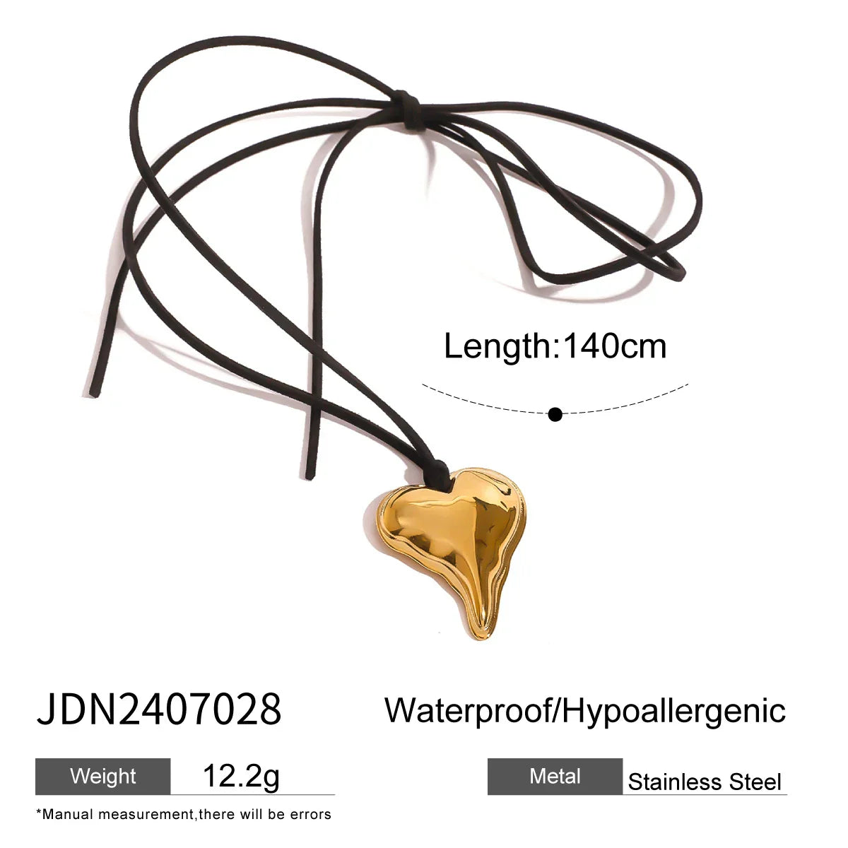 Waterproof Stainless Steel Micro Trend Cord Necklaces Women Statement Metal 18K Gold Plated Trendy 2024 Jewelry collares