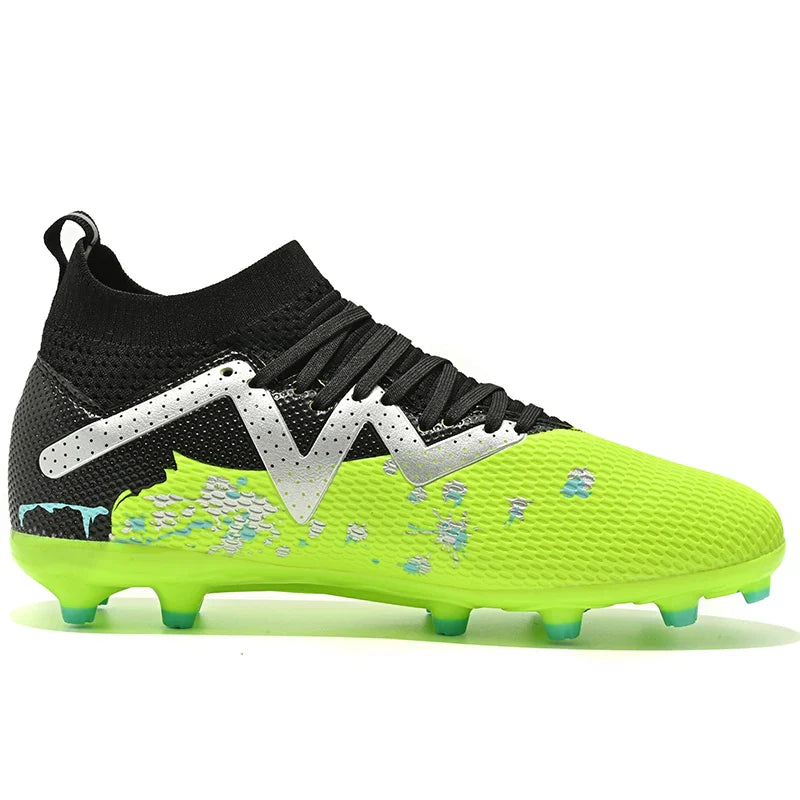 Men New TF Football Boots Society Indoor Original Top Quality Non Slip Male Soccer Shoes Sneakers Ultralight Breathable Ankle