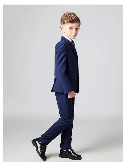 Spring Autumn Children Boy Wedding Suit Teenager Kids Formal Elegant Suits For Boy 1-14  Years Boys Suits Outfits Set