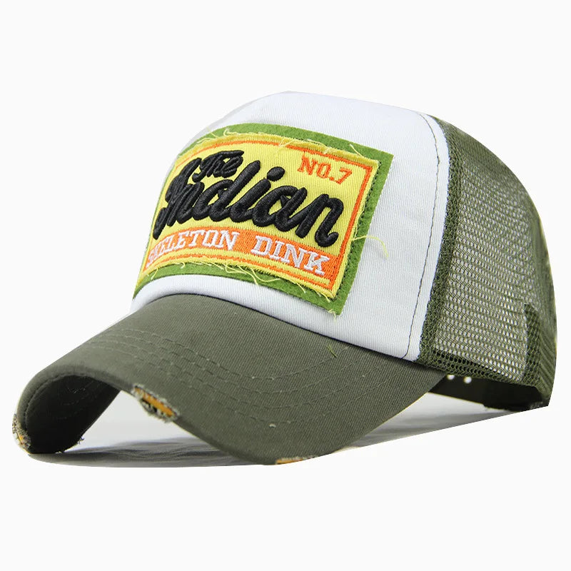 Fashion Letter Embroidery Baseball Cap For Men Women Summer Breathable Mesh Snapback Hat Unisex Hip Hop Trucker Bone Gorras