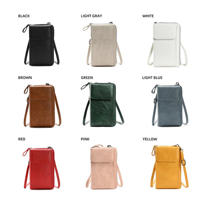 Fashionable single-shoulder bag, versatile crossbody bag, colorful mobile phone bag, large-capacity coin purse