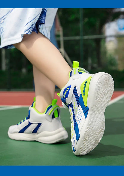 New Children Basketball Shoes Swivel Button Boys Fashion Sneakers Girls School Sport Shoes Kids Casual Trainers Outdoor Shoes