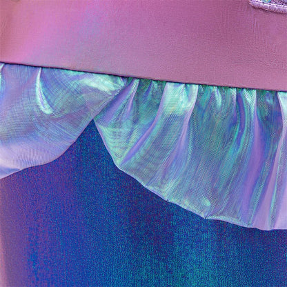 Summer Little Mermaid Ariel Girl Dress Cosplay Carnival Halloween Costumes Birthday Party Princess Dress for Girls Mermaids Gown