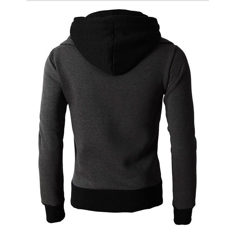Zipper Men Jackets Autumn Winter Casual Fleece Coats Bomber Jacket Scarf Collar Fashion Hooded Male Outwear Slim Fit Hoody