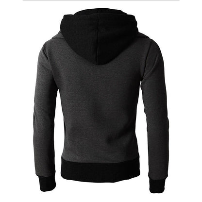 Zipper Men Jackets Autumn Winter Casual Fleece Coats Bomber Jacket Scarf Collar Fashion Hooded Male Outwear Slim Fit Hoody