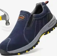 Labour Protection Safety  Work Boots Anti-Smashing Anti-Puncture Welding Welder Industrial Steel Toe  Men Slip on  Sneakers