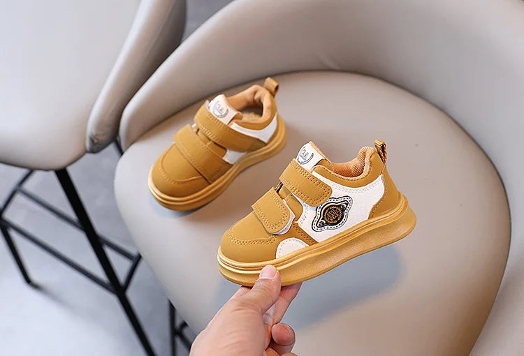 Autumn Winter New Children's Sports Shoes Boys' High Top Board Shoes Girls' Little White Fashion Children's Basketball Shoes