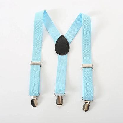 1-5Y Baby Boys Gentleman Outfit Stripe Print Short Sleeve Shirts +Bow Tie + Suspender Shorts Sets Kids Summer Clothes