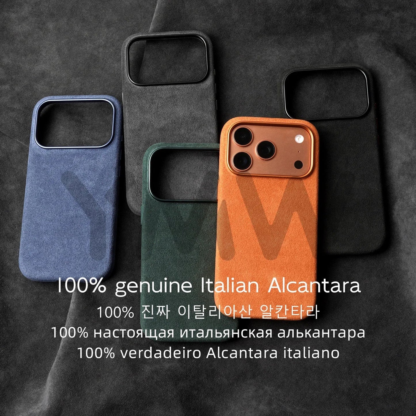 Case for iPhone 17 16 Pro Max Compatible Magsafe Business Supercar Interior Same Suede Leather Phone Cover