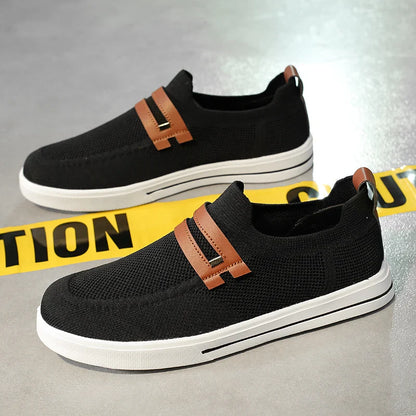 New Fashion Men Casual Shoes Lightweight Breathable Outdoor Walking Sports Shoes Driving Shoes Men Flat Canvas Shoes Large Size
