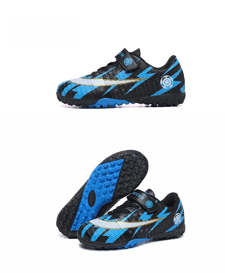 New Kids Soccer Shoes TF School Football Boots Boys Girls Cleats Grass Sneakers Child Outdoor Athletic Training Sports Footwear