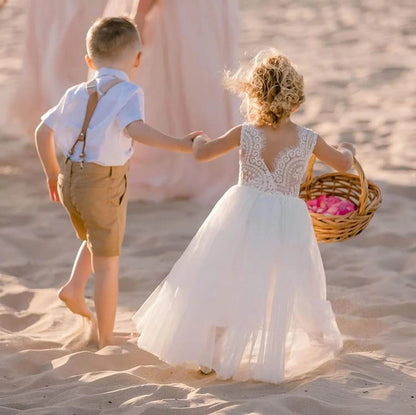 Vestido de Festa Princesa Renda para Menina Bebê Crianças Vestidos de Aniversário de Casamento de Verão Roupa Infantil 2 4 6 8 10 12 14