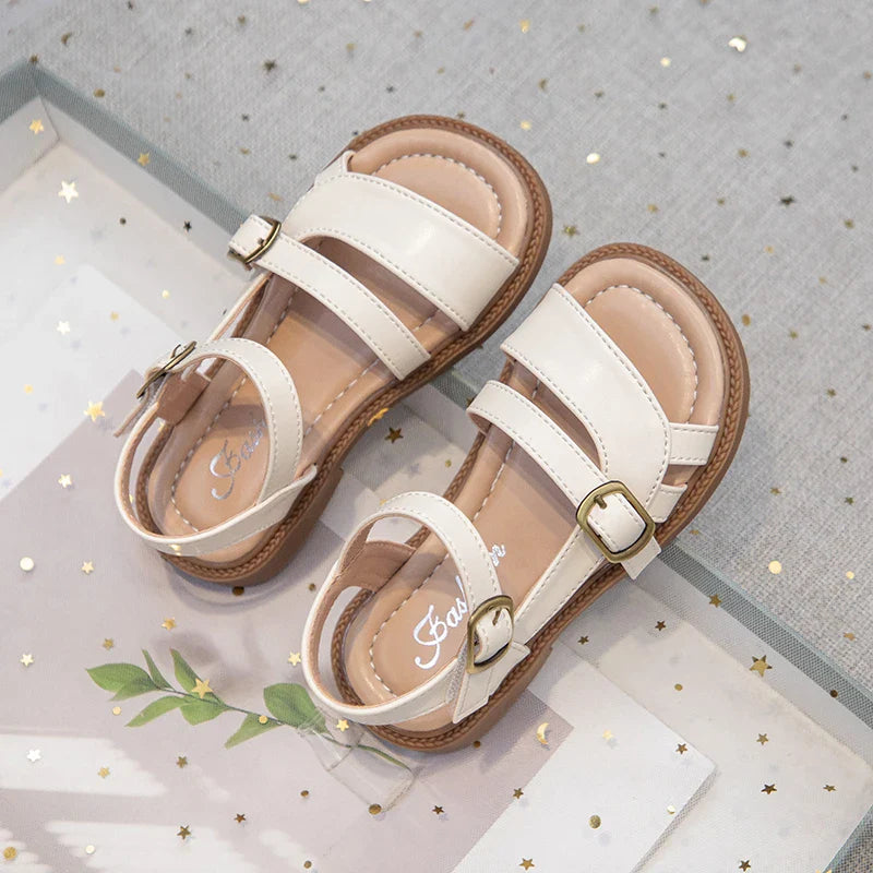 Children's Summer Sandals Hollow-out Woven Fashion Girls Beach Sandals Simple Fashion Kids Causal Flats Shoes Size 26-36