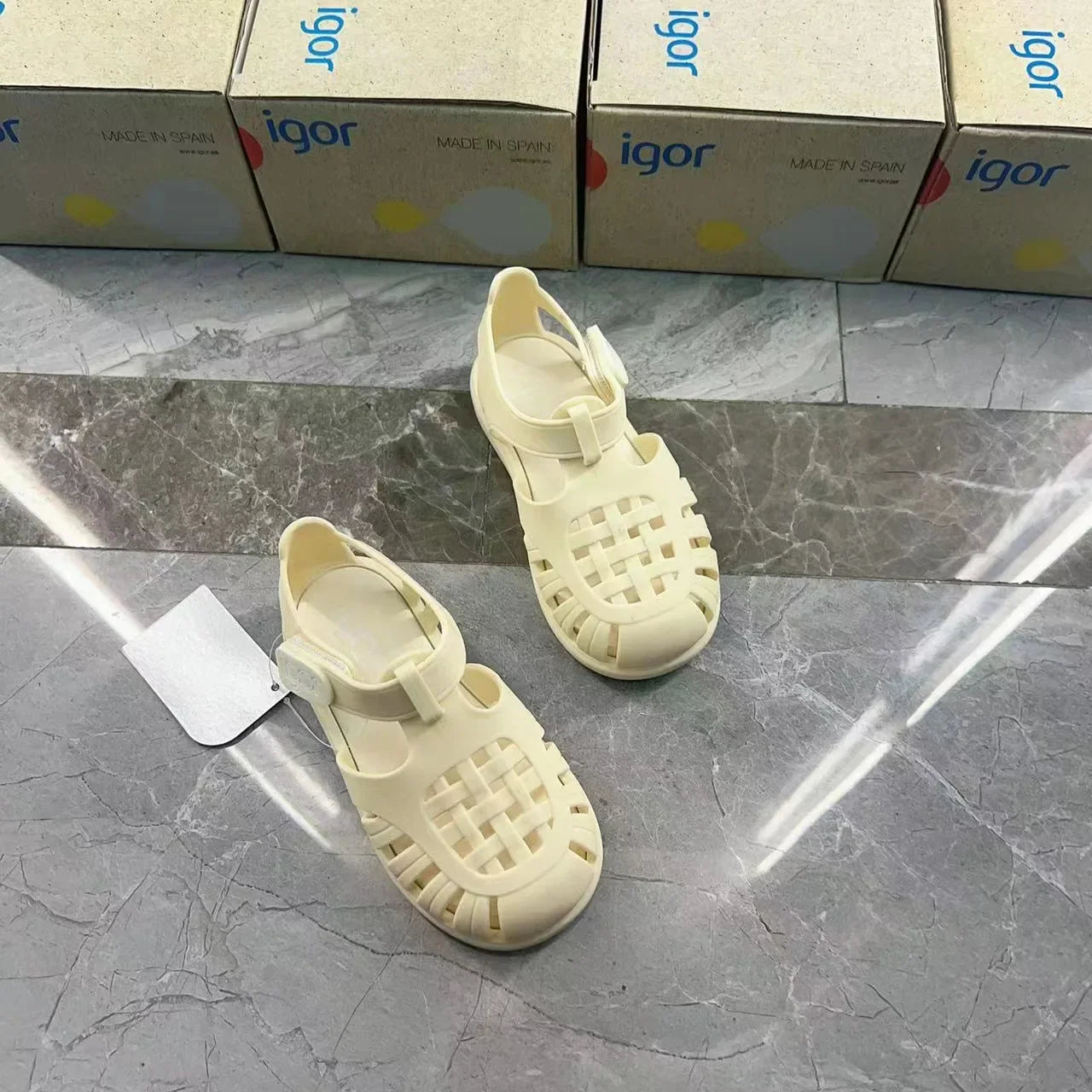 Boys Girls' Solid Color Casual Baotou Roman Sandals Baby Kids Jelly Beach Shoes Children's Soft Sole Non-slip Sandals SO125