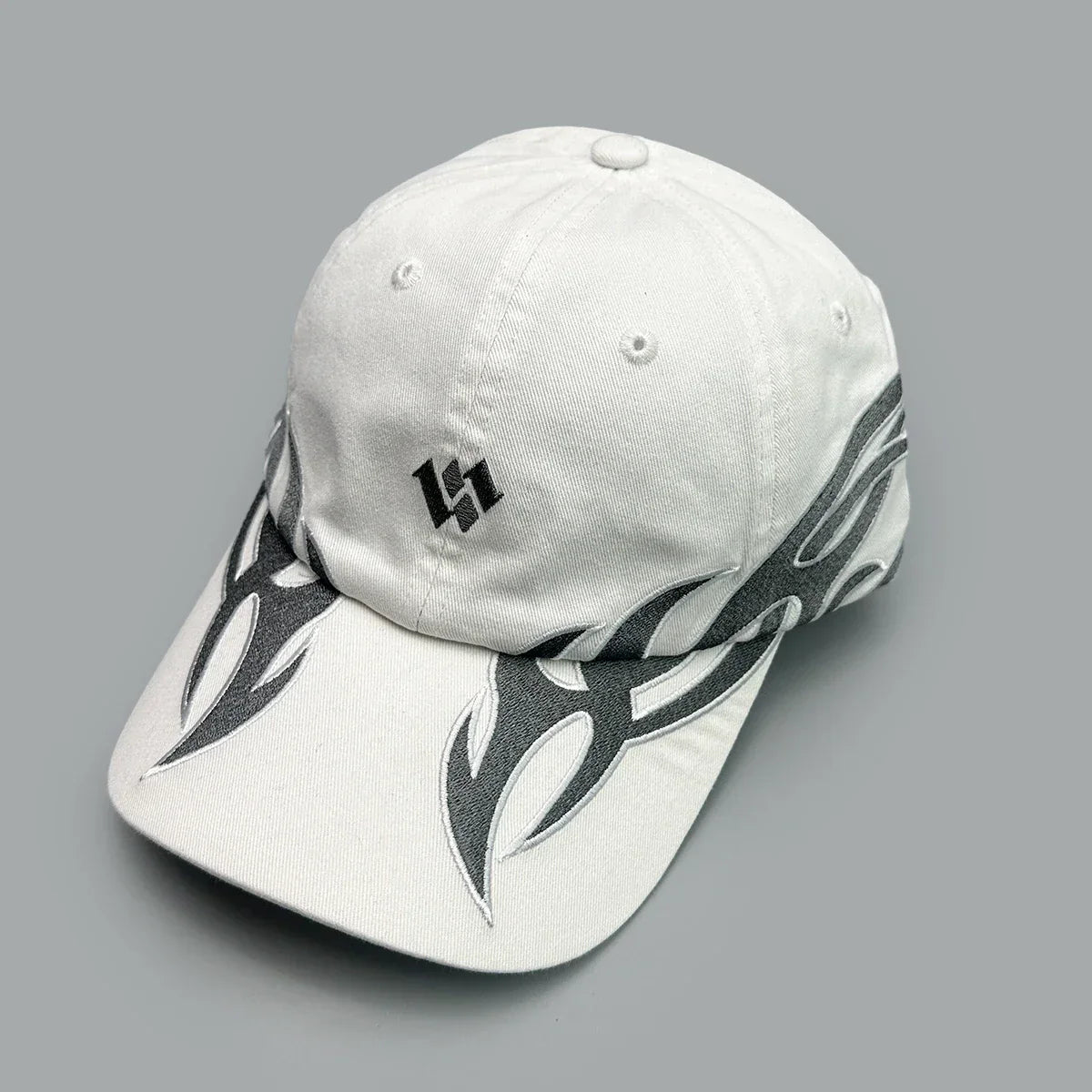 Niche Hip Hop Letter Flame Flag Baseball Hats New Unisex Sunshade Personal Versatile Color Block Fashion Retro ins Peaked Caps