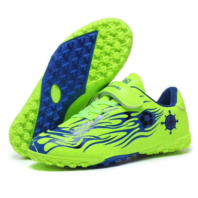 Children Soccer Shoes Kids Football Boots Cleats Boys Lightweight Training Boots Youth Outdoor Futsal Shoes Non-slip Sneakers