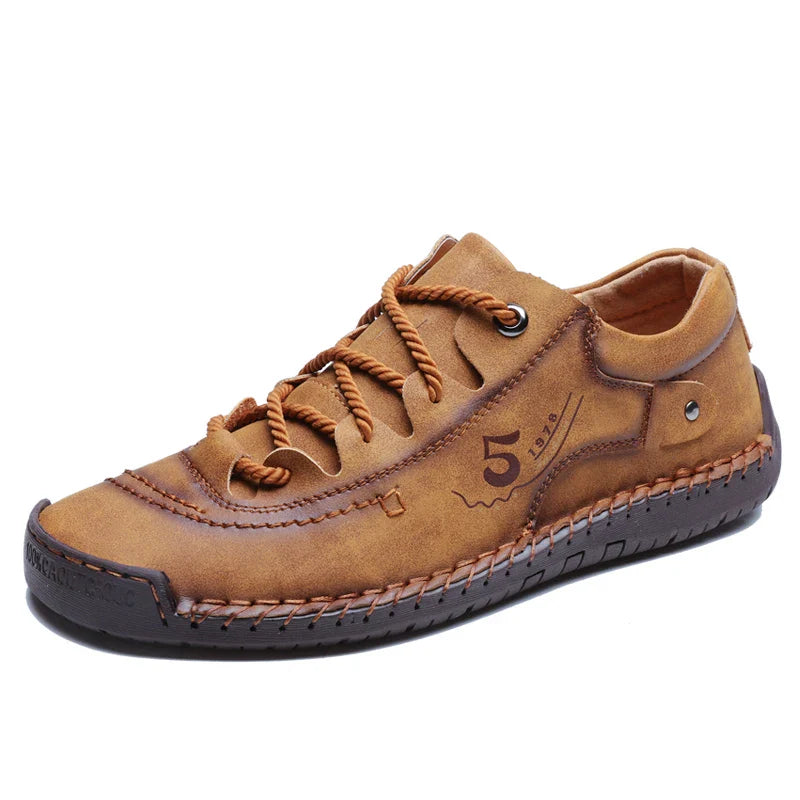Men Leather Casual Shoes Outdoor Comfortable High Quality Fashion Soft Homme Classic Ankle Non-slip Flats Moccasin Trend