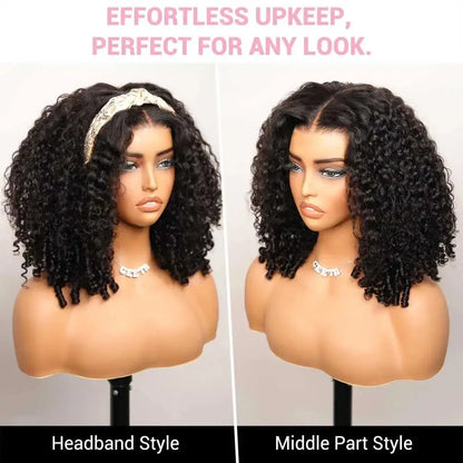 Curly Human Hair Wig 13x4 HD Transparent Lace Frontal Wigs Pre Plucked 250% Density Burmese Human Hair Wigs 28 Inch