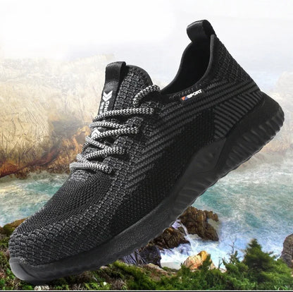 Safety Shoes Men's Work Boots Steel Toe Cap Puncture-Proof Indestructible Security Work Shoes Women Light Comfortable Sneakers