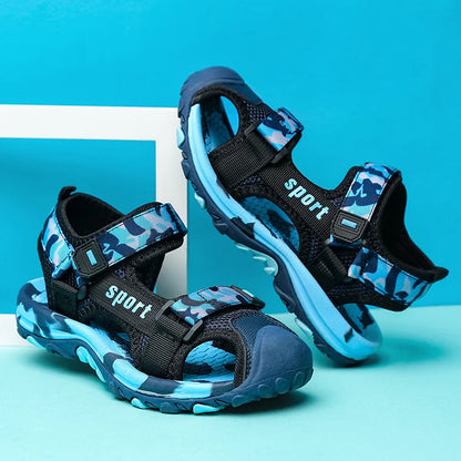 Camouflage Boy Sandals Kids Summer Shoes 2026 New Fashion Beach Outdoor Water Barefoot Shoes Sneaker Casual Sports Sandals