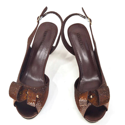 Newest INS Style Peach Color Rhinestone Elegant High Heels Nigeria Popular Design African Ladies Shoes And Bag Set