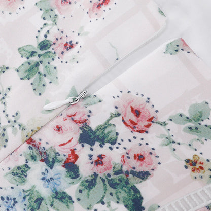 Summer Clothes for Women Midi Elegant Dress 2025 New Arrivals White Floral Print Holiday Dress