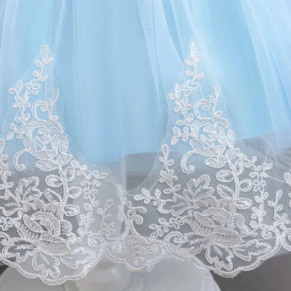 Fashion Girls Rapunzel Dress Up Dresses for Party and Wedding Mesh Lace Girls Dresses Summer Children Girls Party Dresses ASQ03