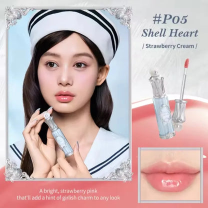Shell Jewelry Gift Set Makeup Kit Full Professional Lip Gloss Highlighter Blush Baked Powder 10pcs Kits