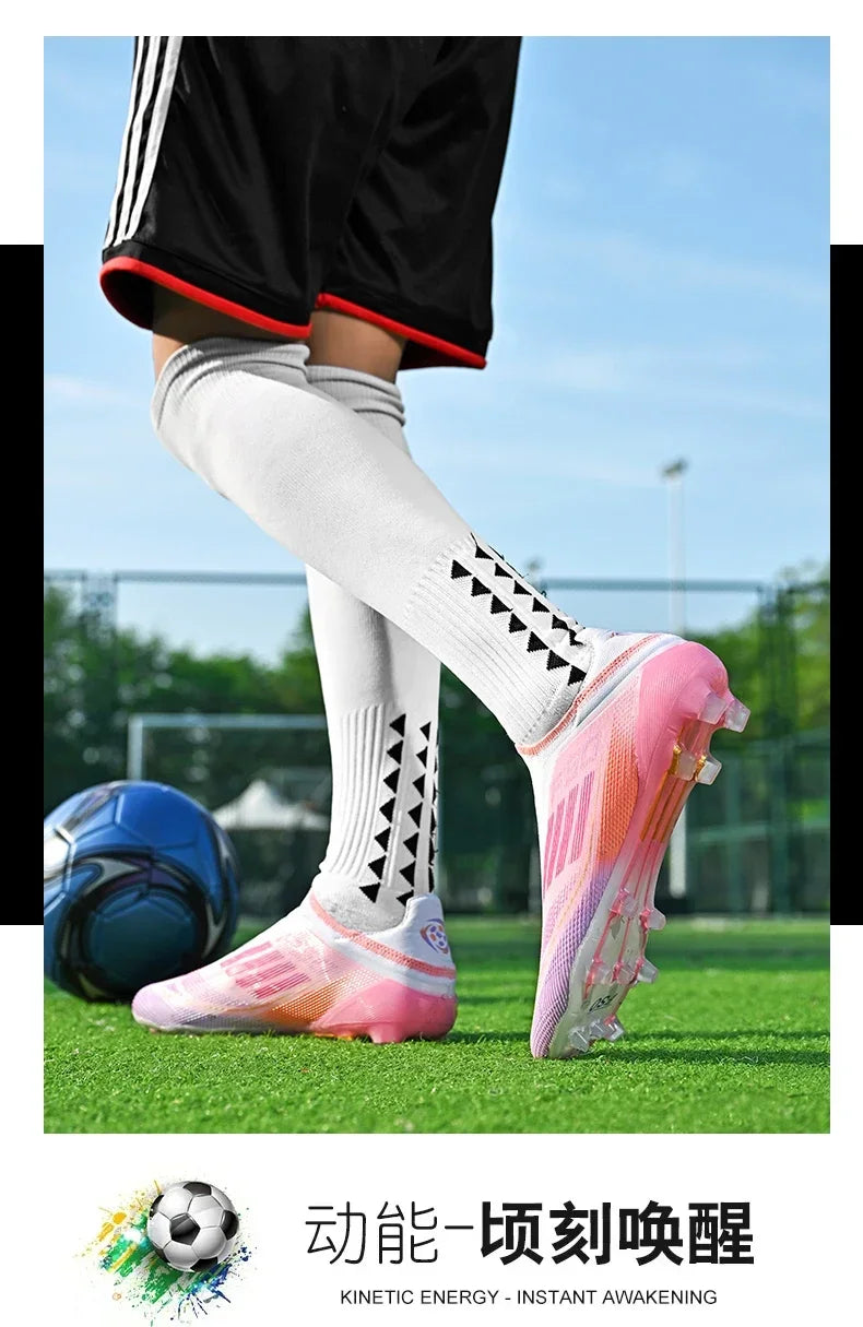 Men New Professional Football Boots Original Resistant Casual Grass Outdoor Non Slip High Quality Comfortable Male Soccer Shoes